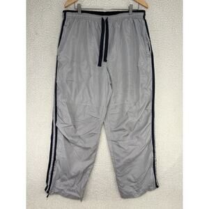 Vintage Y2k Starter Wide-Leg Baggy Track Sweatpants Gray Sz Large